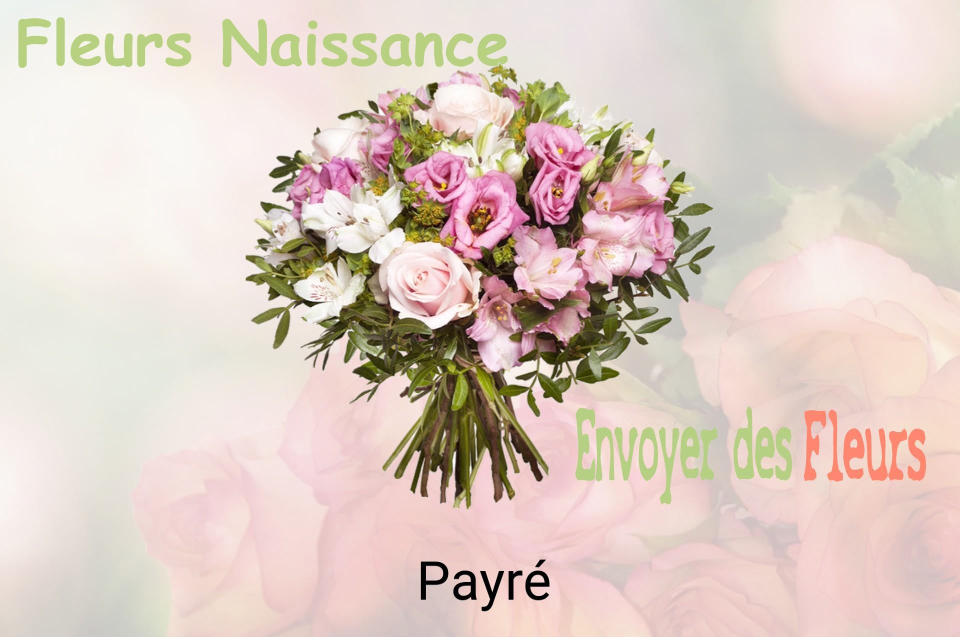 Bouquet de fleurs de naissance livré à Payré